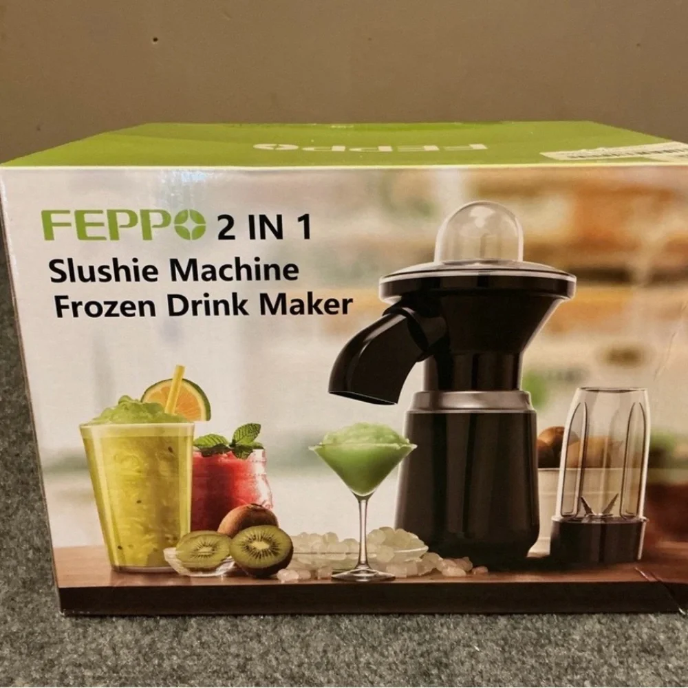 FEPPO 2 in 1 Slushie Machine and Frozen Drink Maker NIB